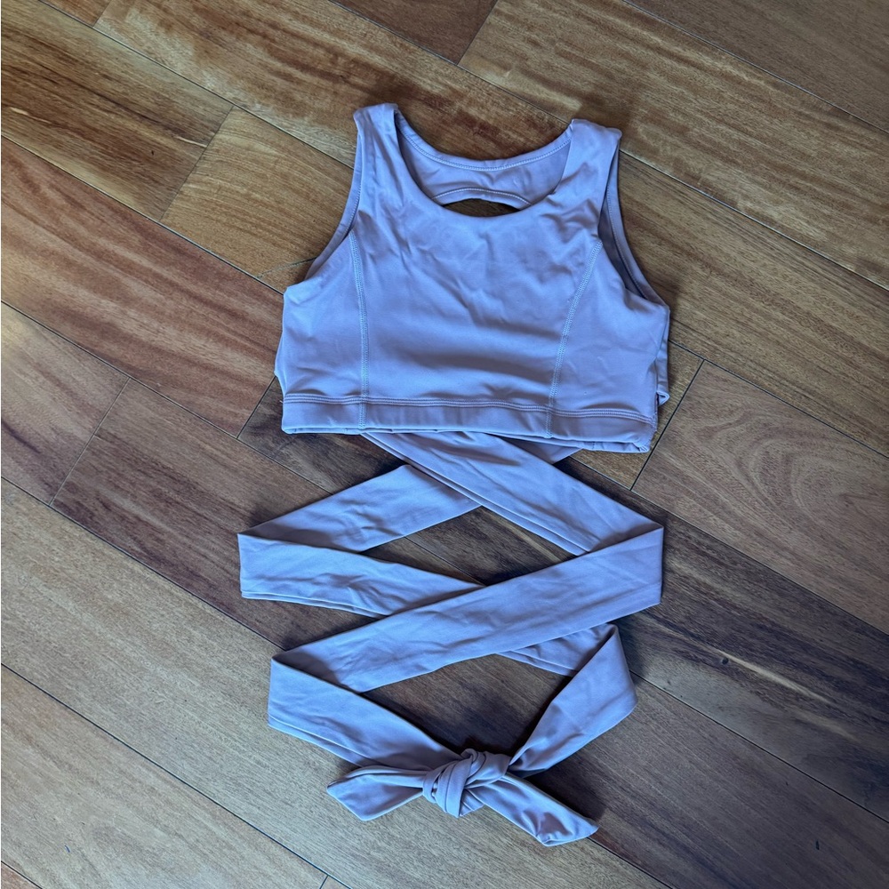 Lavender Wrap Crop Top